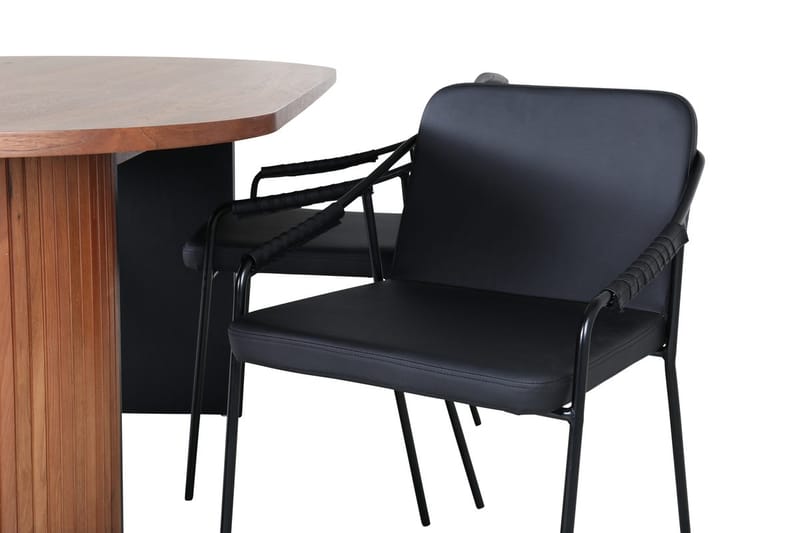 Bianca Matbord 200 cm Ovalt med 4 Tvista Barstol - Möbler - Bord & matgrupper - Matgrupper