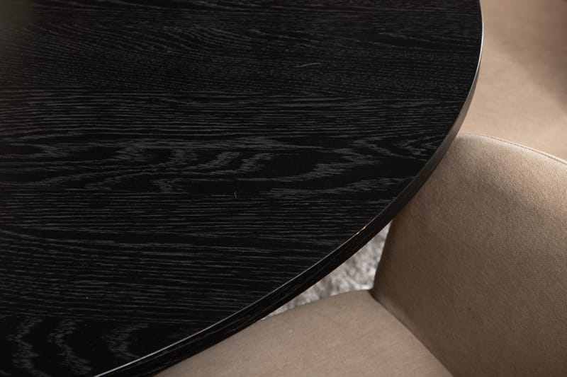 Bianca Matgrupp 110 cm Rund med 4 Berit stolar - Beige - Möbler - Bord & matgrupper - Matgrupper