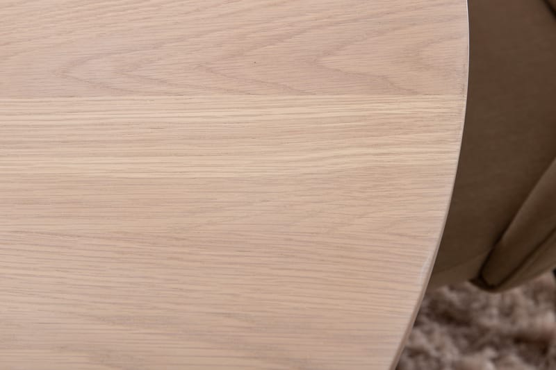 Bianca Matgrupp 110 cm Rund med 4 Velvet stolar - Beige - Möbler - Bord & matgrupper - Matgrupper
