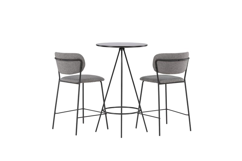 Bistro Matgrupp 60 cm Rund med 2 Bell stolar - Svart - Möbler - Bord & matgrupper - Matgrupper