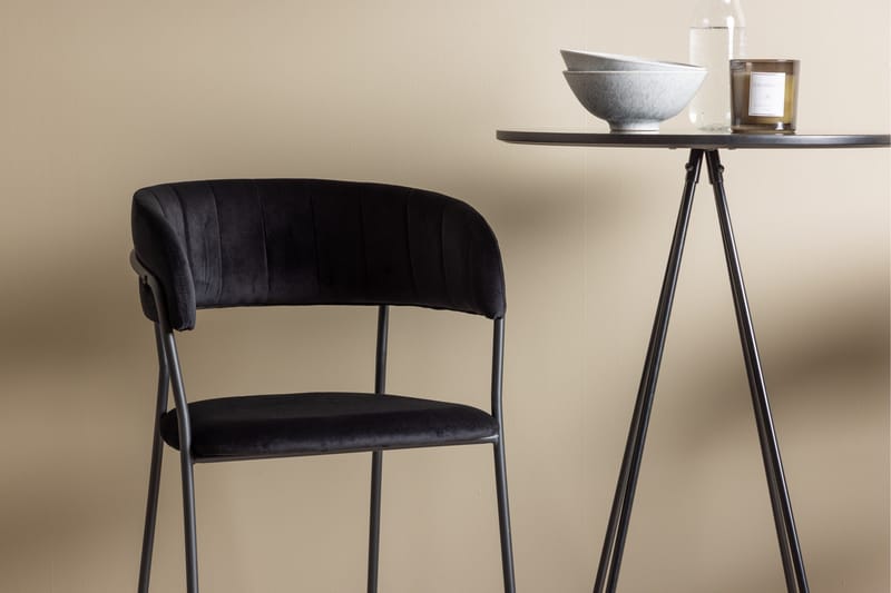 Bistro Matgrupp 60 cm Rund med 2 Lui stolar - Svart - Möbler - Bord & matgrupper - Matgrupper