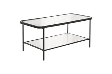 Blair Rektangulärt Soffbord med Hylla i Metall och Glas - Klar - Möbler - Bord & matgrupper - Soffbord