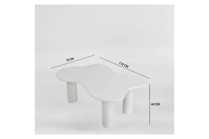 Bloomis Soffbord 110 cm - Vit - Möbler - Bord & matgrupper - Soffbord