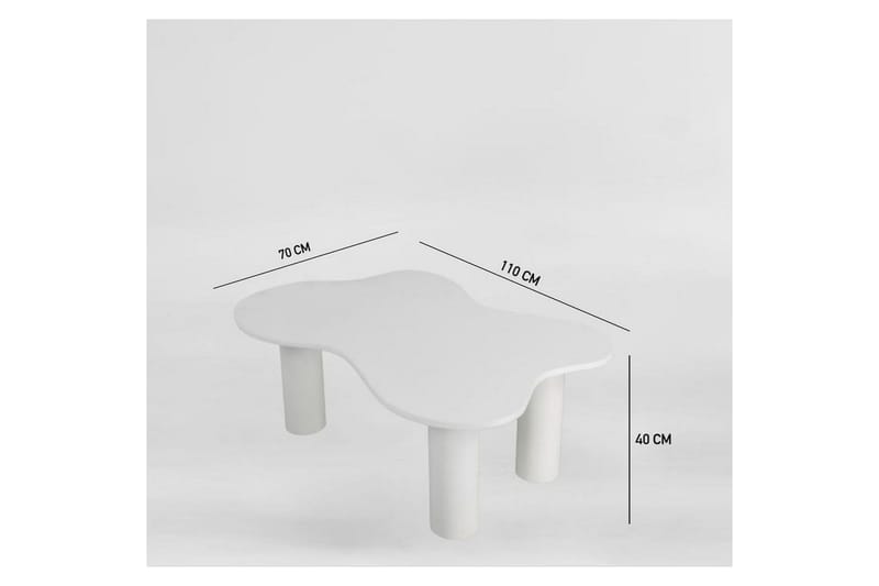 Bloomis Soffbord 110 cm - Vit - Möbler - Bord & matgrupper - Soffbord