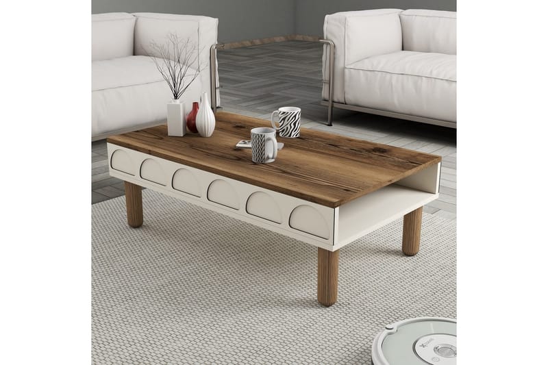 Bohem Soffbord 180 cm - Cremevit - Möbler - Bord & matgrupper - Soffbord