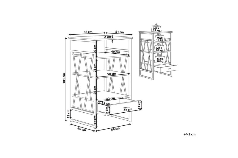 Bokhylla Keene - Förvaring - Hylla - Bokhylla