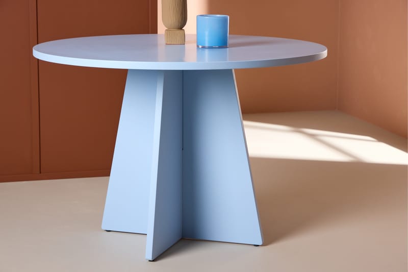 Bootcut Matbord 110 cm Rund - Blå - Möbler - Bord & matgrupper - Matbord & köksbord