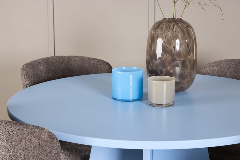 Bootcut Matbord 110 cm Rund med 4 Astoria Matstol - Möbler - Bord & matgrupper - Matgrupper
