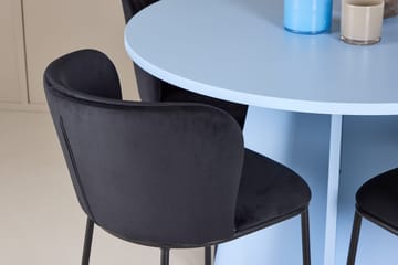 Bootcut Matbord 110 cm Rund med 4 Edina Matstol - Möbler - Bord & matgrupper - Matgrupper