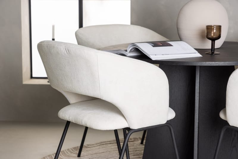 Bootcut Matbord 110 cm Runt med 4 Day Matstol - Möbler - Bord & matgrupper - Matgrupper