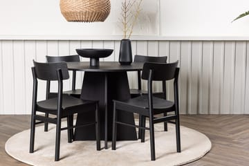 Bootcut Matbord 110 cm Runt med 4 Montros Matstol - Möbler - Bord & matgrupper - Matgrupper