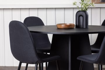 Bootcut Matbord 110 cm Runt med 4 Polar Matstol - Möbler - Bord & matgrupper - Matgrupper