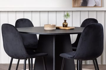 Bootcut Matbord 110 cm Runt med 4 Polar Köksstol - Möbler - Bord & matgrupper - Matgrupper