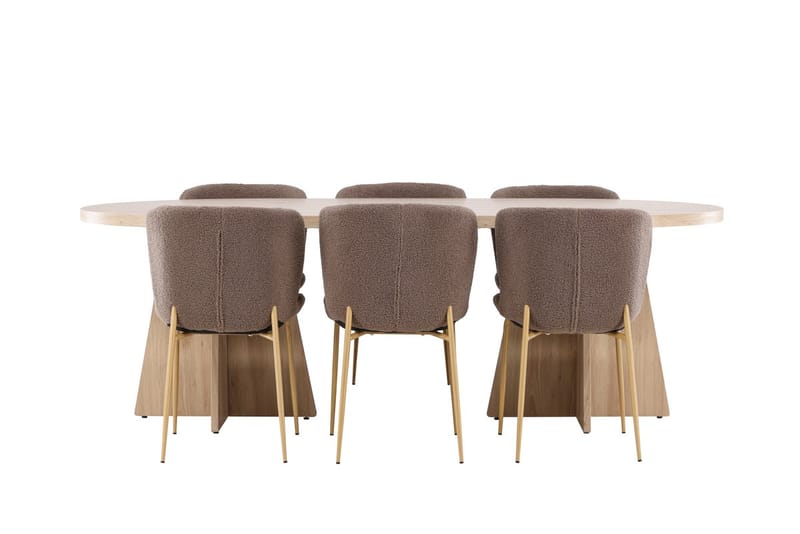 Bootcut Matbord 230x115 cm med 6 Modesto Matstol - Möbler - Bord & matgrupper - Matgrupper