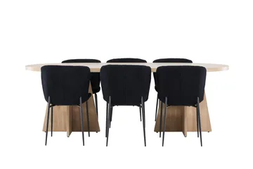 Bootcut Matbord 230x115 cm med 6 Modesto Matstol - Möbler - Bord & matgrupper - Matgrupper