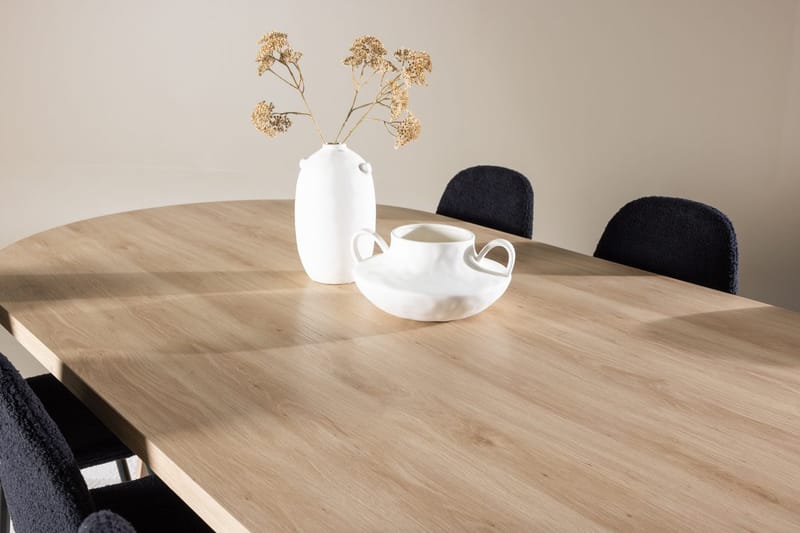 Bootcut Matbord 230x115 cm med 6 Polar Matstol - Möbler - Bord & matgrupper - Matgrupper