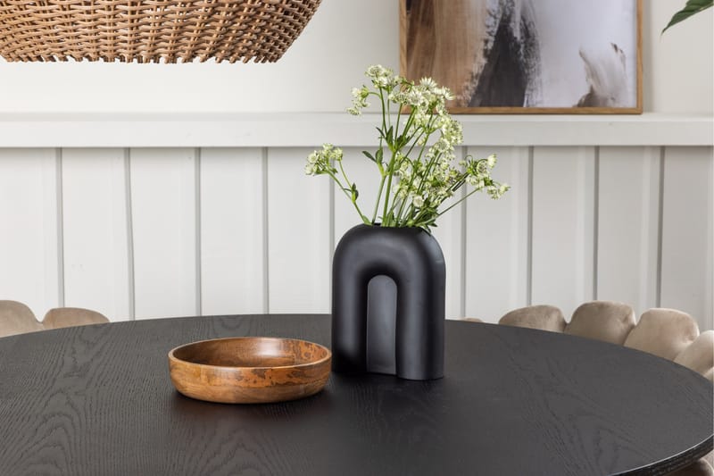 Bootcut Matgrupp 110 cm Rund med 4 Limhamn stolar - Beige - Möbler - Bord & matgrupper - Matgrupper