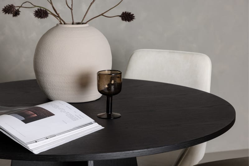 Bootcut Matgrupp 110 cm Rund med 4 Rosie stolar - Beige - Möbler - Bord & matgrupper - Matgrupper