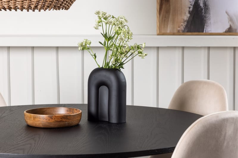 Bootcut Matgrupp 110 cm Rund med 4 Polar stolar - Beige - Möbler - Bord & matgrupper - Matgrupper