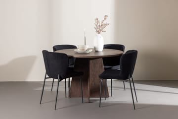 Bootcut Runt Litet Matbord 110 cm med 4 Modesto Matstol - Möbler - Bord & matgrupper - Matgrupper