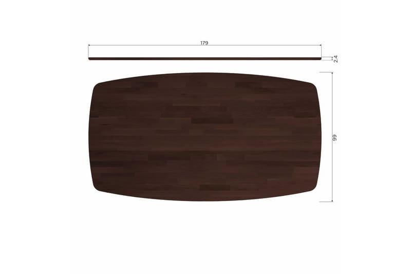 Bord Tablo Danish Oval - Mystic Brown, 180x100 cm - Möbler - Bord & matgrupper - Matbord & köksbord