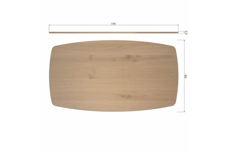 Bord Tablo Danish Oval - Transparent, 180x100 cm - Möbler - Bord & matgrupper - Matbord & köksbord