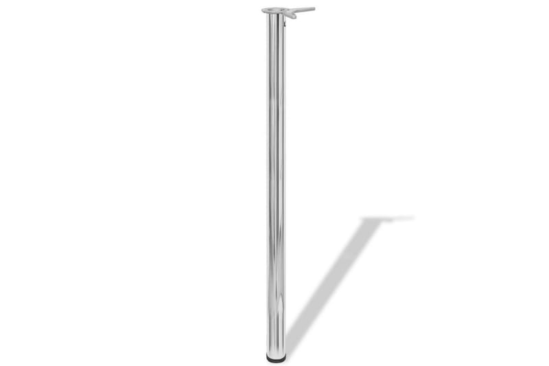 4 Justerbara bordsben i krom 1100 mm - Silver - Möbler - Bord & matgrupper - Bordstillbehör - Bordsben