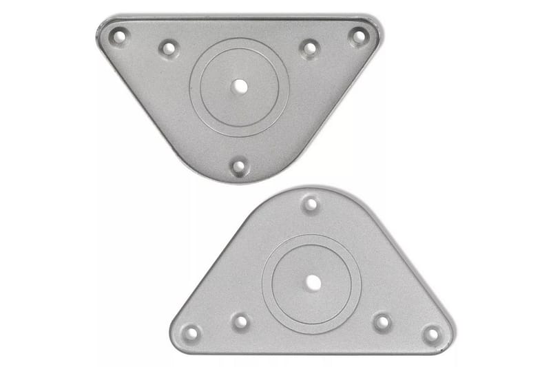 4 Justerbara raka bordsben i krom 710 mm - Silver - Möbler - Bord & matgrupper - Bordstillbehör - Bordsben