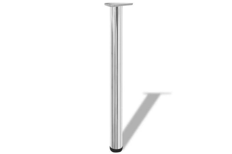 4 Justerbara raka bordsben i krom 710 mm - Silver - Möbler - Bord & matgrupper - Bordstillbehör - Bordsben