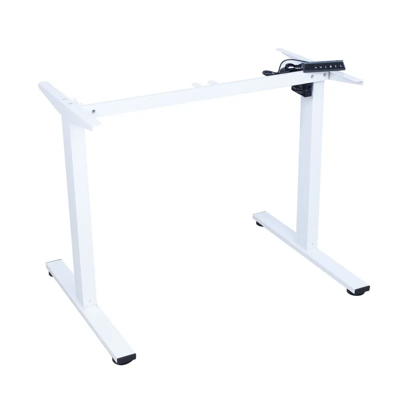 Bordsben Ergo Fit med 1 motor, Vit