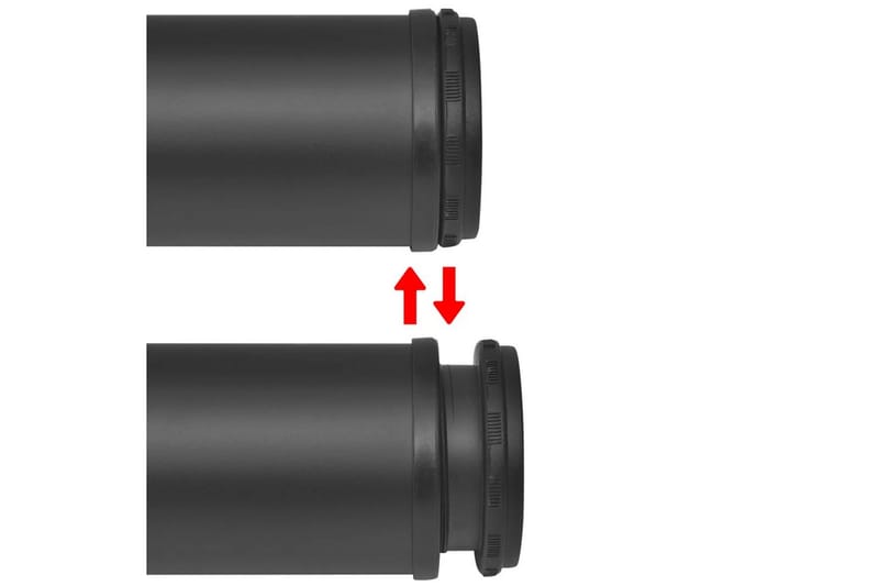 Höjdjusterbara bordsben 4 st svart 1100 mm - Svart - Möbler - Bord & matgrupper - Bordstillbehör - Bordsben