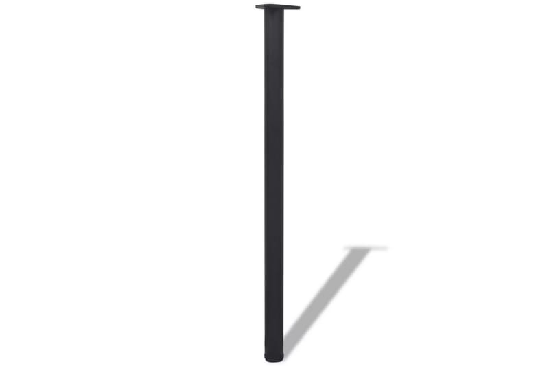 Höjdjusterbara bordsben 4 st svart 1100 mm - Svart - Möbelben - Bordsben
