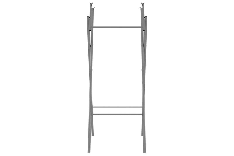 Hopfällbara bordsben silver 45x55x112 cm galvaniserat stål - Silver - Möbler - Bord & matgrupper - Bordstillbehör - Bordsben