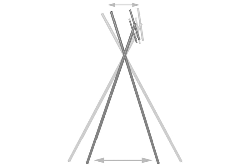 Hopfällbara bordsben silver 45x55x112 cm galvaniserat stål - Silver - Möbler - Bord & matgrupper - Bordstillbehör - Bordsben