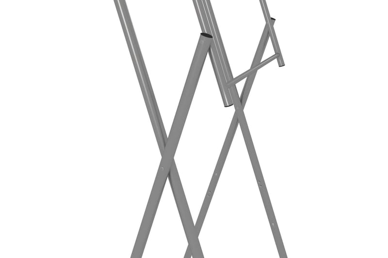 Hopfällbara bordsben silver 45x55x112 cm galvaniserat stål - Silver - Möbler - Bord & matgrupper - Bordstillbehör - Bordsben