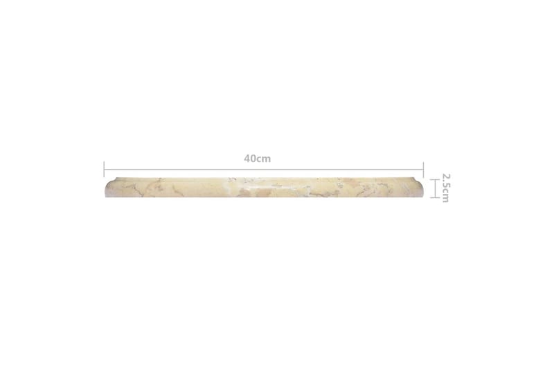 Bordsskiva gräddvit Ã˜40x2,5 cm marmor - Vit - Möbler - Bord & matgrupper - Bordstillbehör - Bordsskiva