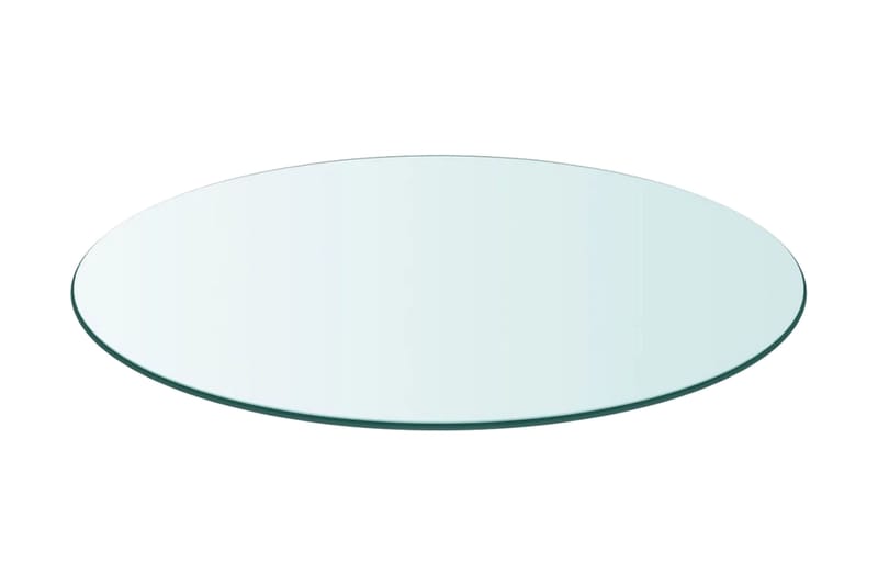 Bordsskiva härdat glas rund 500 mm - Transparent - Möbler - Bord & matgrupper - Bordstillbehör - Bordsskiva