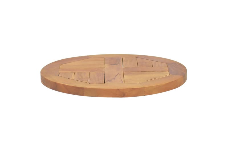 Bordsskiva i massiv teak rund 2,5 cm 40 cm - Brun - Möbler - Bord & matgrupper - Bordstillbehör - Bordsskiva
