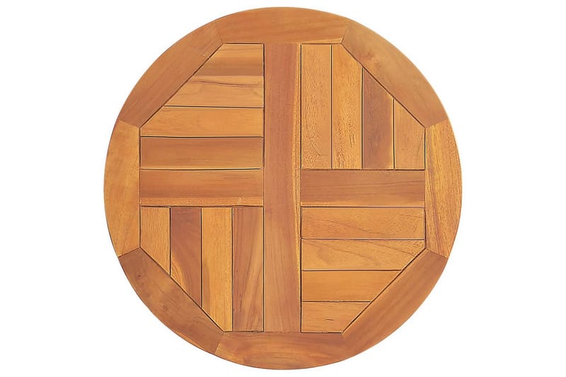 Bordsskiva i massiv teak rund 2,5 cm 50 cm - Brun - Möbler - Bord & matgrupper - Bordstillbehör - Bordsskiva