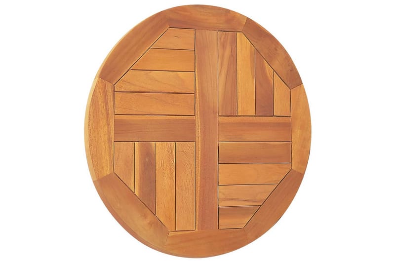 Bordsskiva i massiv teak rund 2,5 cm 50 cm - Brun - Möbler - Bord & matgrupper - Bordstillbehör - Bordsskiva