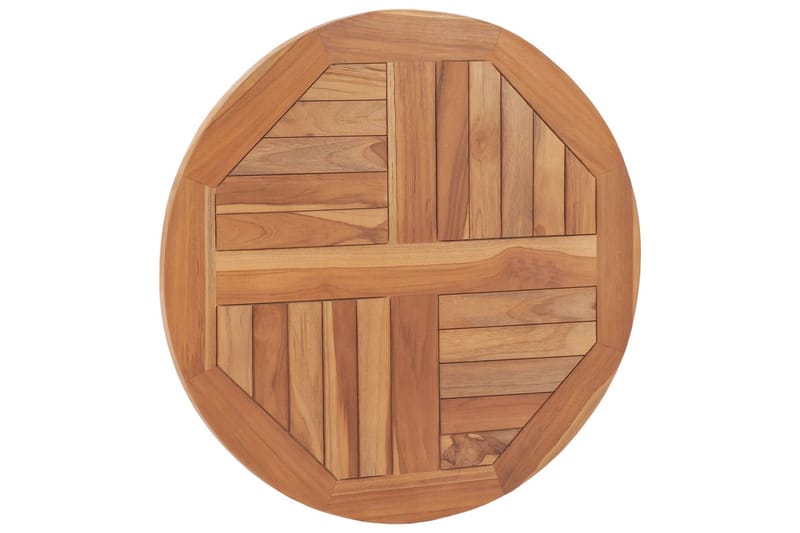 Bordsskiva i massiv teak rund 2,5 cm 60 cm - Brun - Möbler - Bord & matgrupper - Bordstillbehör - Bordsskiva