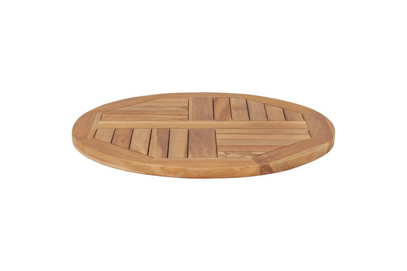 Bordsskiva i massiv teak rund 2,5 cm 60 cm - Brun - Möbler - Bord & matgrupper - Bordstillbehör - Bordsskiva