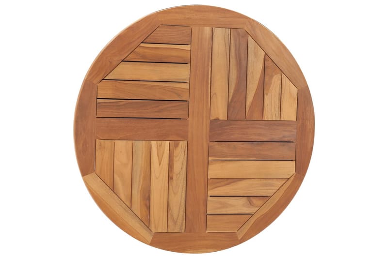Bordsskiva i massiv teak rund 2,5 cm 70 cm - Brun - Möbler - Bord & matgrupper - Bordstillbehör - Bordsskiva
