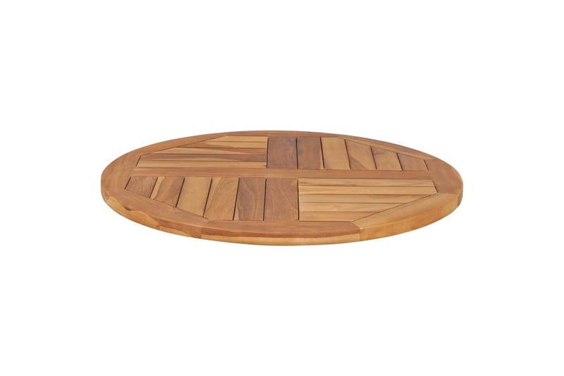Bordsskiva i massiv teak rund 2,5 cm 70 cm - Brun - Möbler - Bord & matgrupper - Bordstillbehör - Bordsskiva