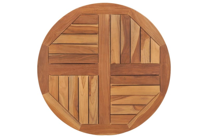 Bordsskiva i massiv teak rund 2,5 cm 70 cm - Brun - Möbler - Bord & matgrupper - Bordstillbehör - Bordsskiva