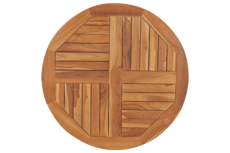 Bordsskiva i massiv teak rund 2,5 cm 80 cm - Brun - Möbler - Bord & matgrupper - Bordstillbehör - Bordsskiva