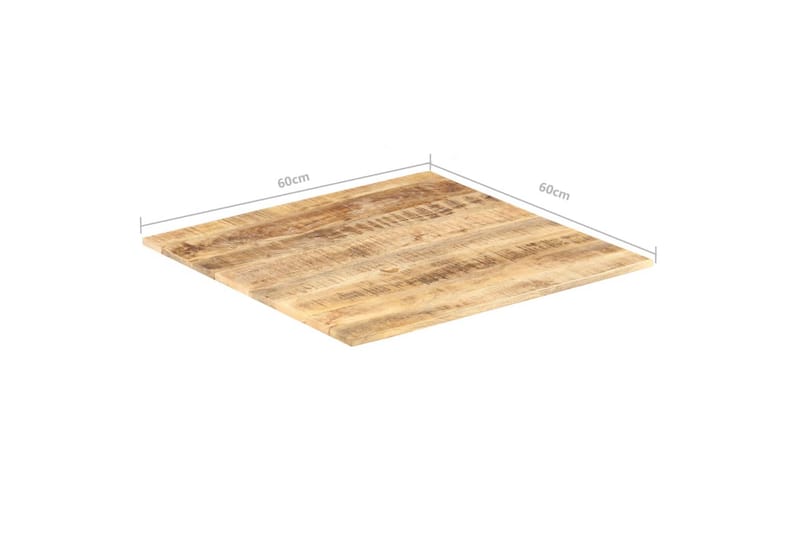 Bordsskiva i massivt mangoträ 15-16 mm 60x60 cm - Brun - Möbler - Bord & matgrupper - Bordstillbehör - Bordsskiva