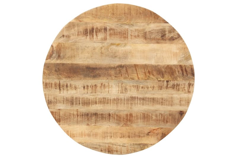 Bordsskiva i massivt mangoträ rund 15-16 mm 80 cm - Brun - Möbler - Bord & matgrupper - Bordstillbehör - Bordsskiva