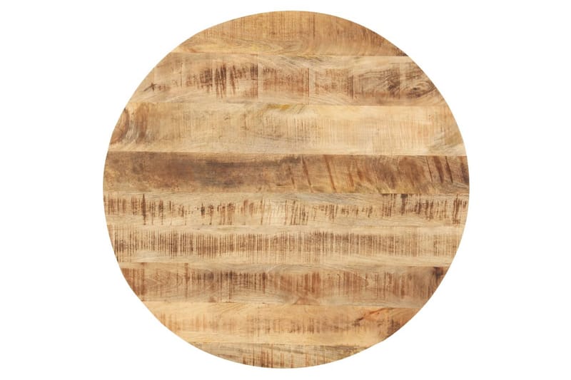 Bordsskiva i massivt mangoträ rund 25-27 mm 40 cm - Brun - Möbler - Bord & matgrupper - Bordstillbehör - Bordsskiva