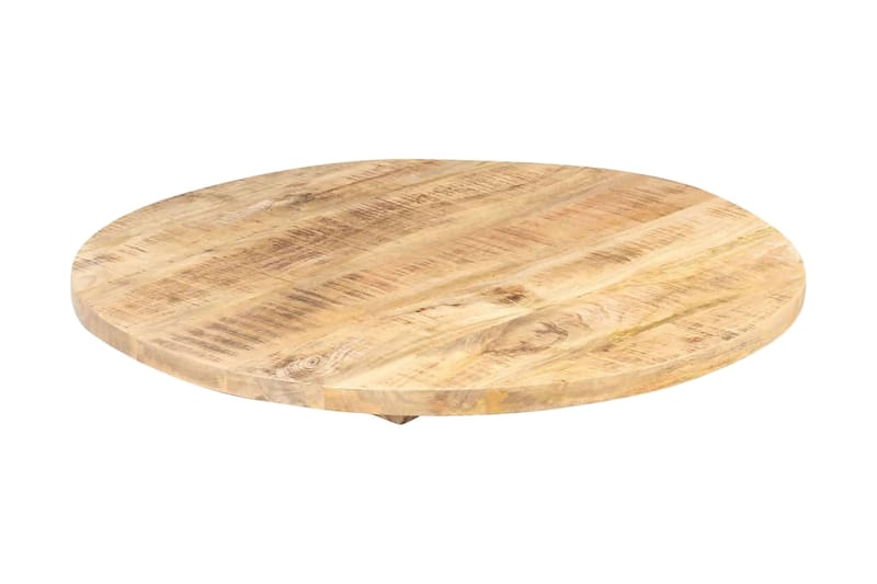 Bordsskiva i massivt mangoträ rund 25-27 mm 70 cm - Brun - Möbler - Bord & matgrupper - Bordstillbehör - Bordsskiva